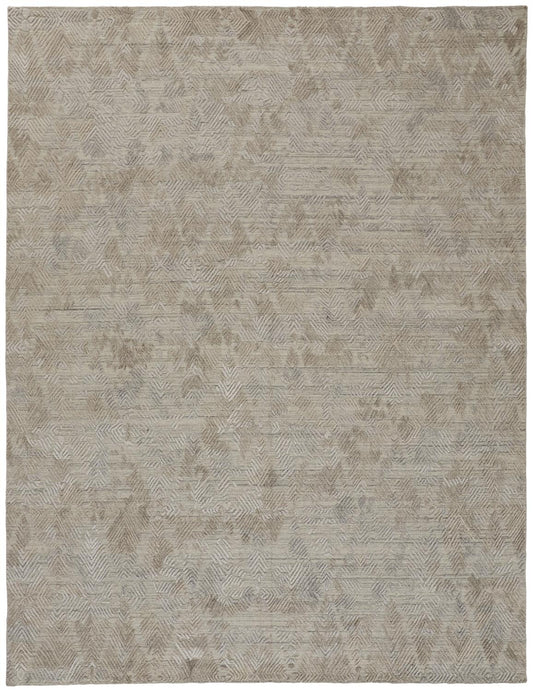 Elias Modern/Casual Gray/Taupe Accent Rug