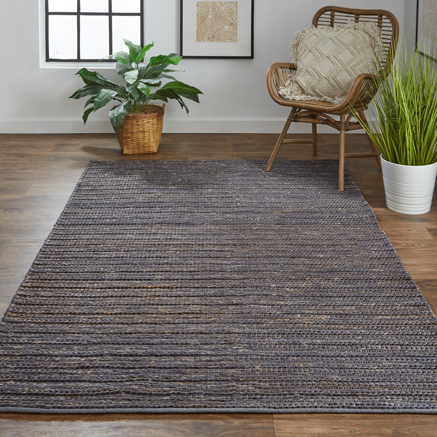 Kaelani Transitional/Casual Abstract Brown/Blue/Taupe - Feizy Rug