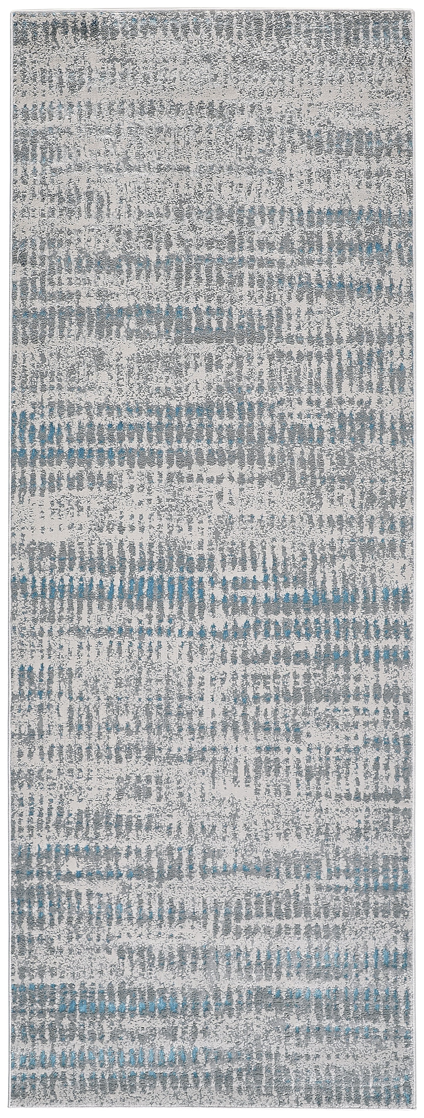 Azure Modern/Casual/Industrial Blue/Gray/Ivory Runner  Feizy Rugs Small Parcel,Feizy Rugs,Azure,Blue/Gray/Ivory,2'10" x 7'10",Runner,Polyester/Polypropylene,Modern/Casual/Industrial,Turkey