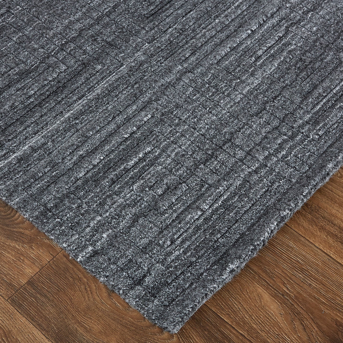 Redford Transitional/Casual/Farmhouse Gray/Black Area Rug