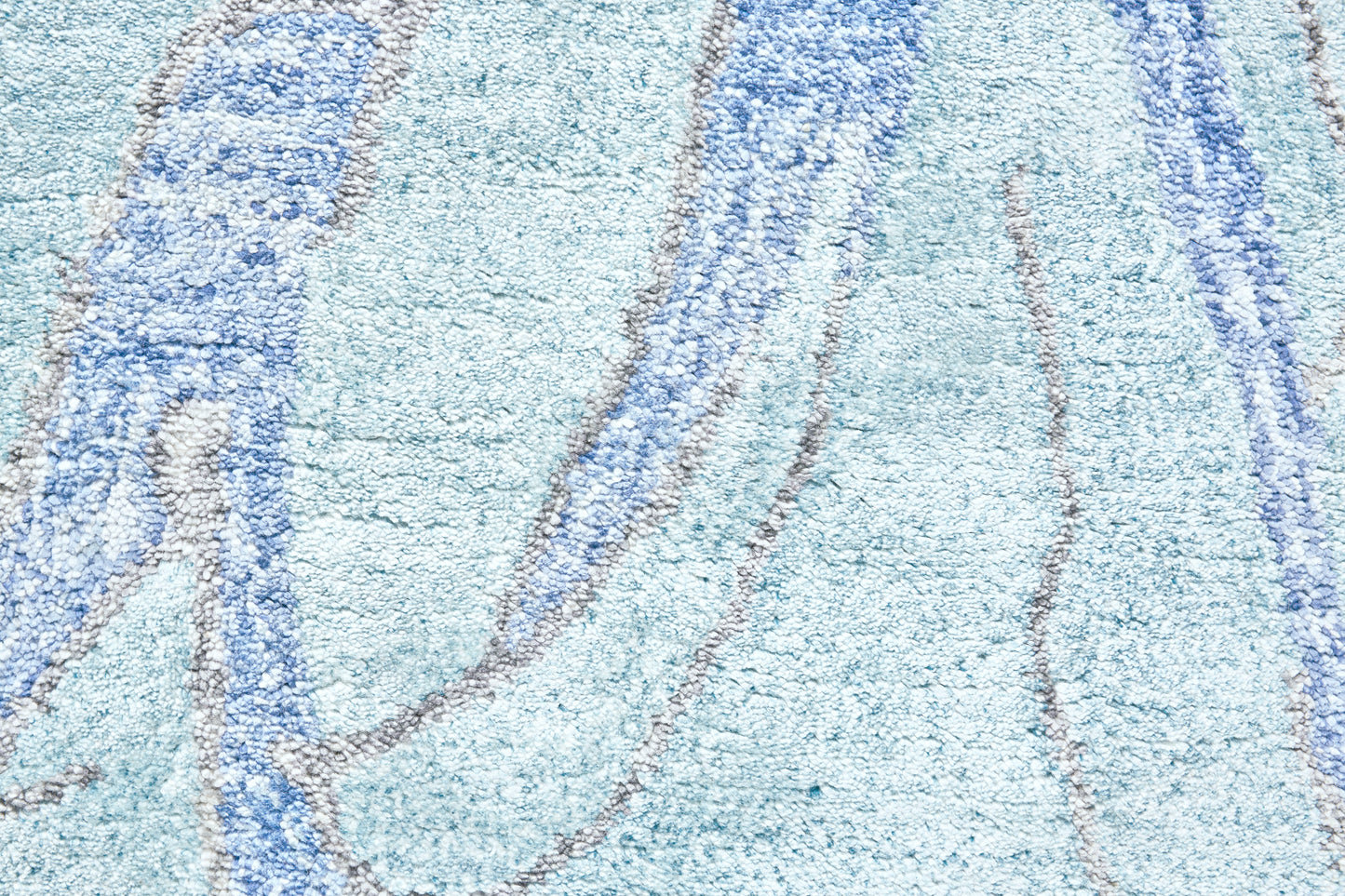 Cosmo Transitional/Industrial/Casual Abstract/Watercolor/Trellis & Lattice Blue/White/Ivory - Feizy Rug