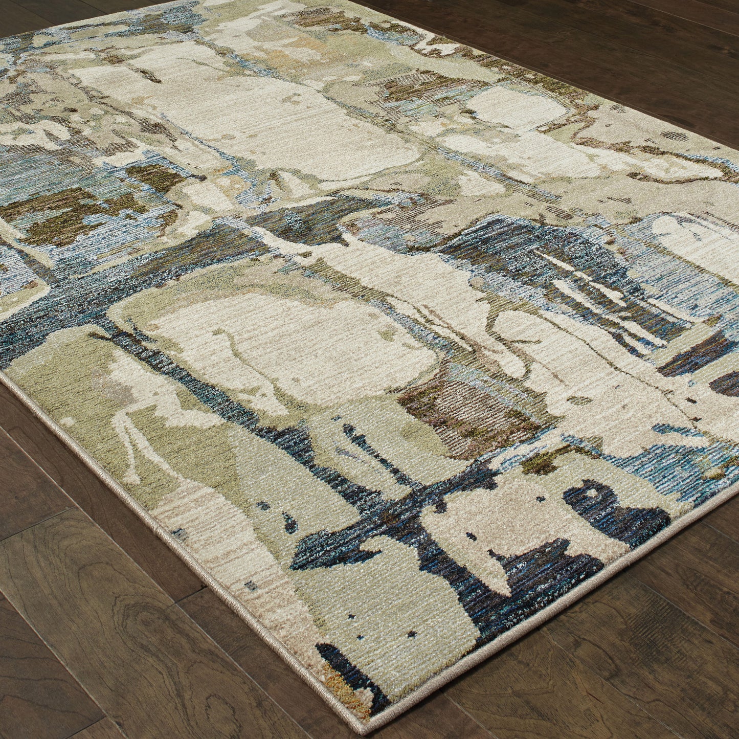 EVOLUTION 8027A Blue Rug - ORIENTAL WEAVERS