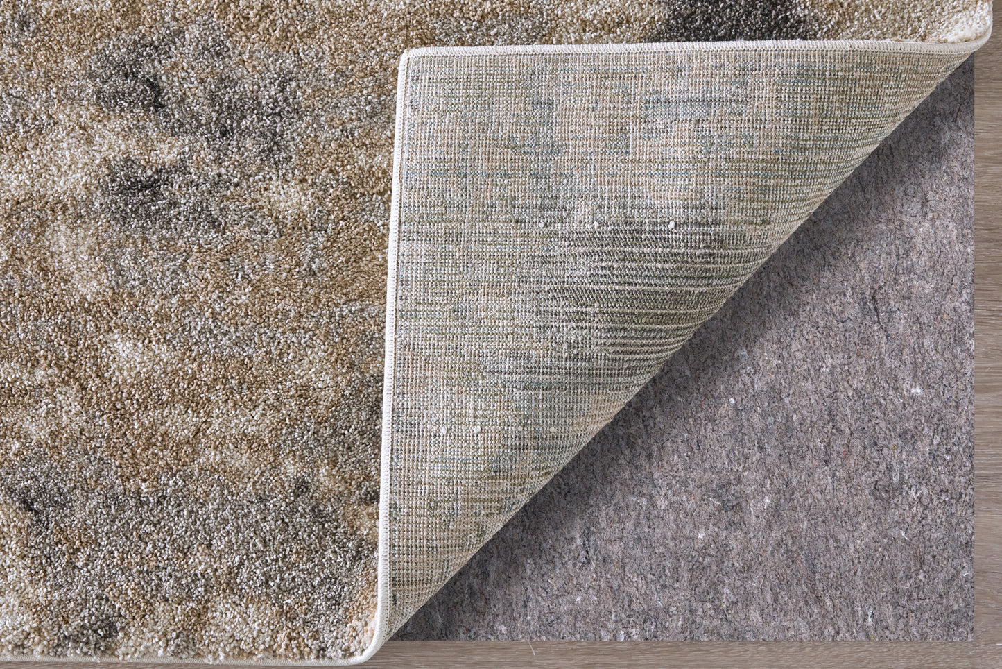 Richmond Modern/Industrial Abstract/Distressed Tan/Gray - Feizy Rug