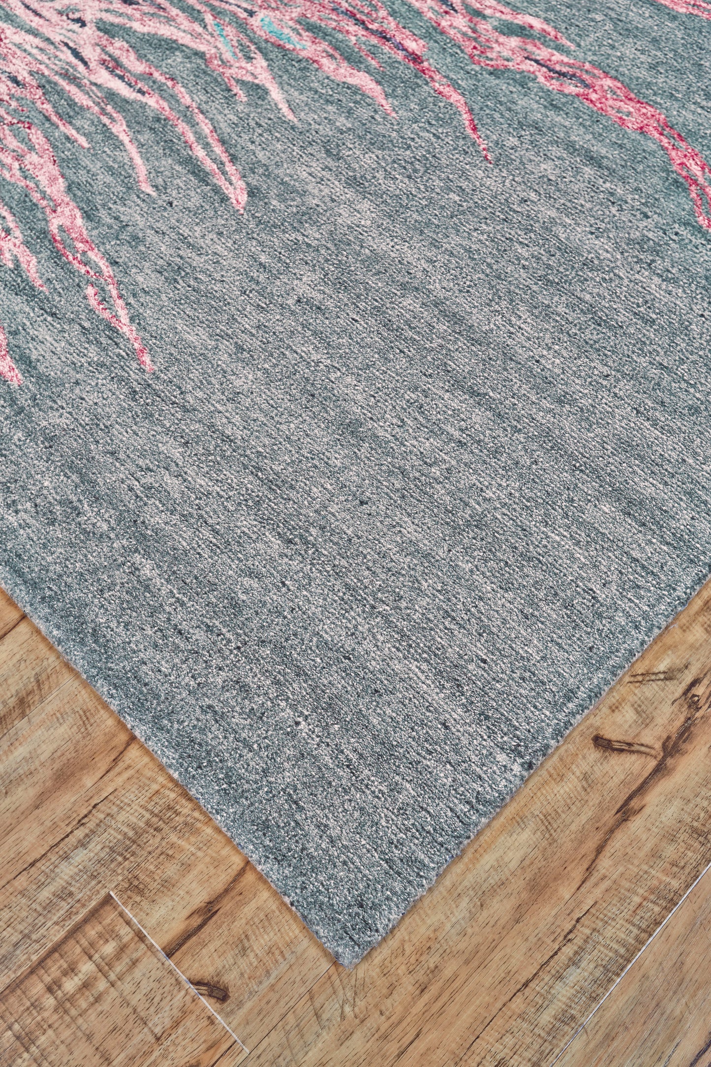 Cosmo Transitional/Casual/Farmhouse Watercolor/Trellis & Lattice/Abstract Red/Gray/Ivory - Feizy Rug
