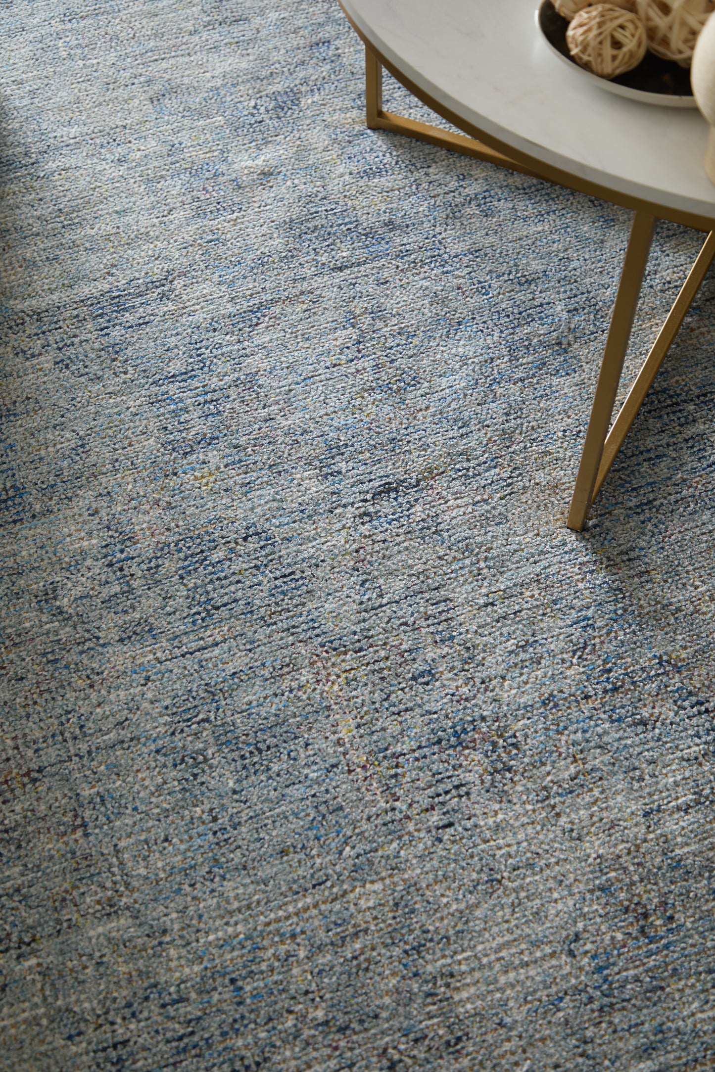 Caldwell Transitional/Bohemian & Eclectic Distressed Blue/Ivory - Feizy Rug