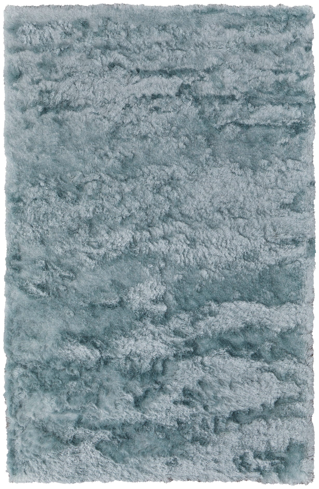 Indochine Modern/Luxury & Glam/Casual Blue/Silver Area Rug