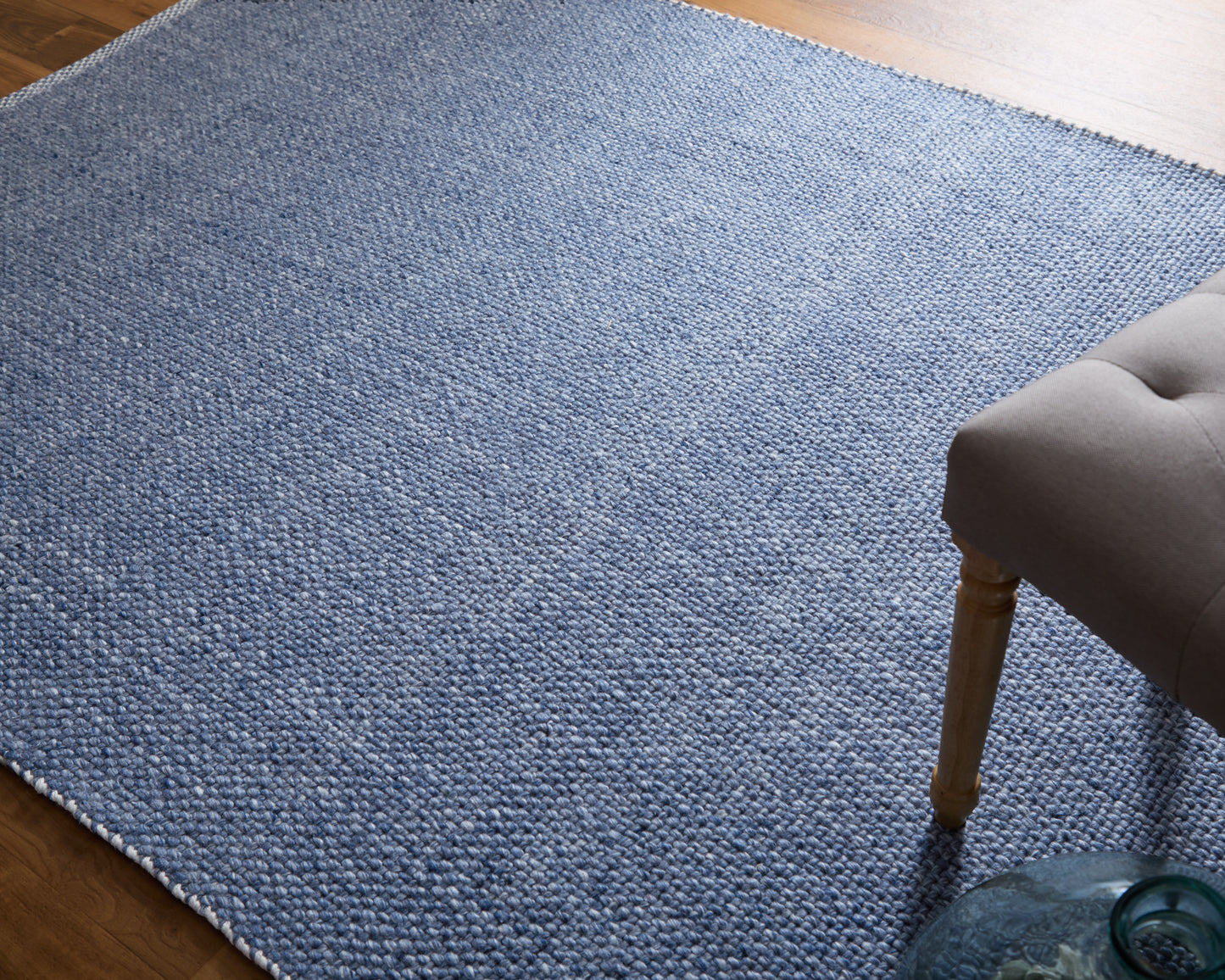Naples Transitional/Casual/Nautical & Coastal Solid/Stripes Blue - Feizy Rug