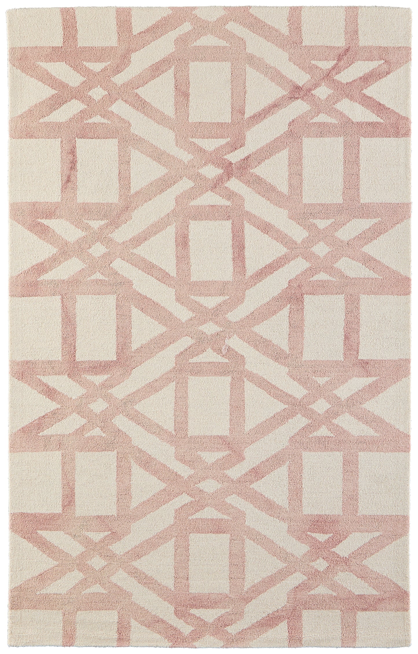 Lorrain Modern/Mid-Century Modern/Luxury & Glam Ivory/Pink/Tan Area Rug