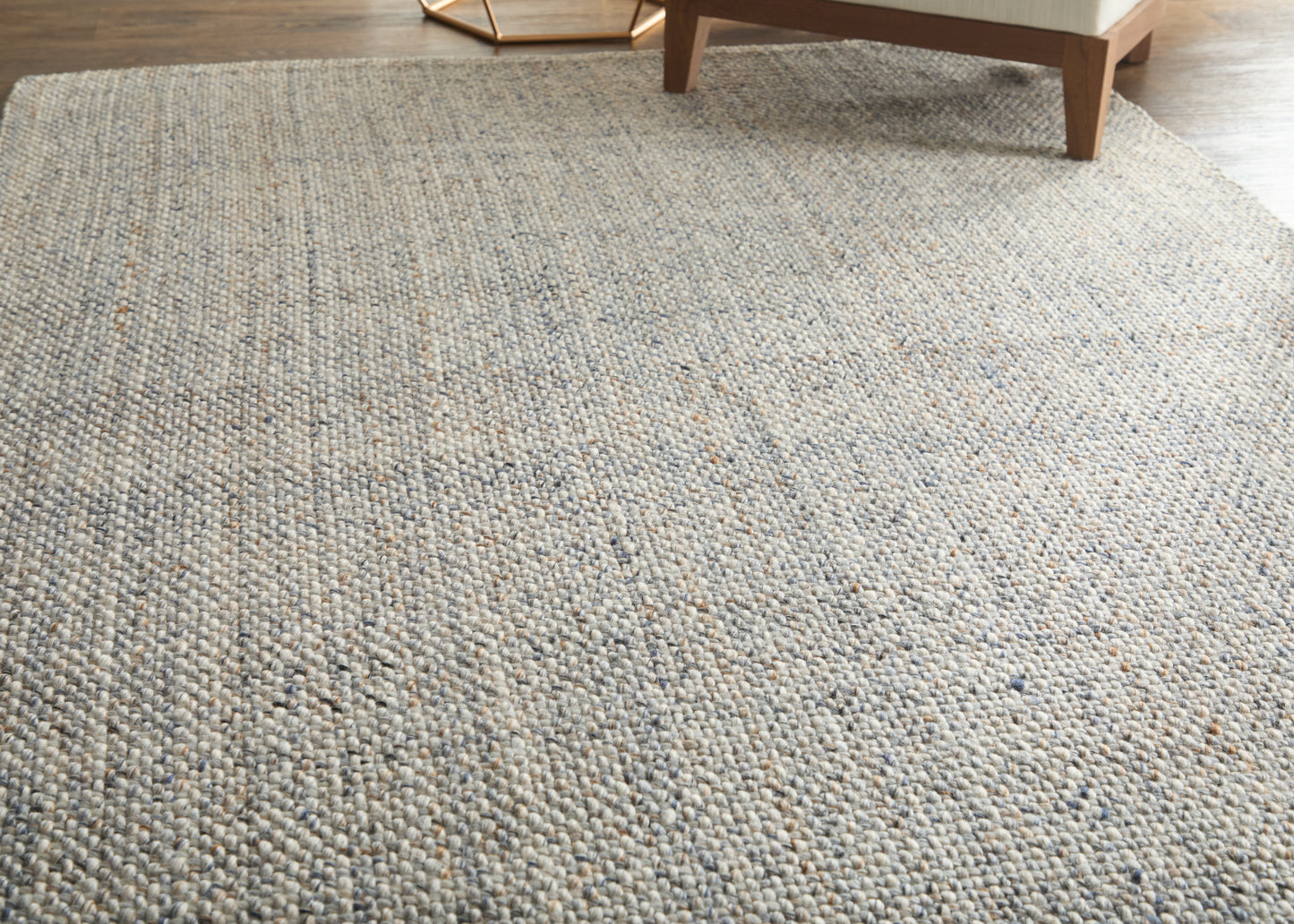 Naples Transitional/Casual/Nautical & Coastal Solid/Stripes Ivory/Tan/Gray - Feizy Rug