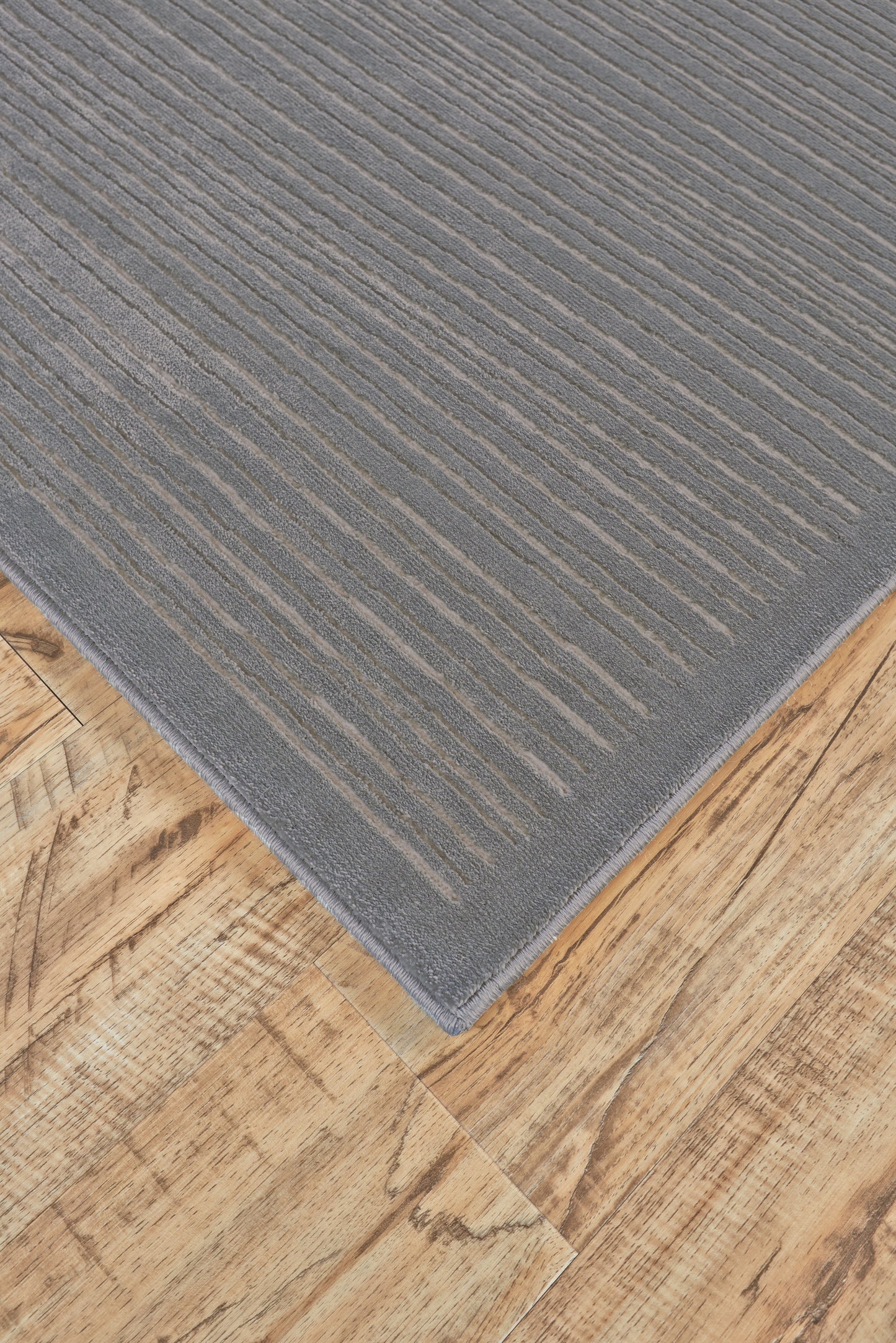 Melina Modern/Luxury & Glam Solid Blue/Gray/Taupe - Feizy Rug