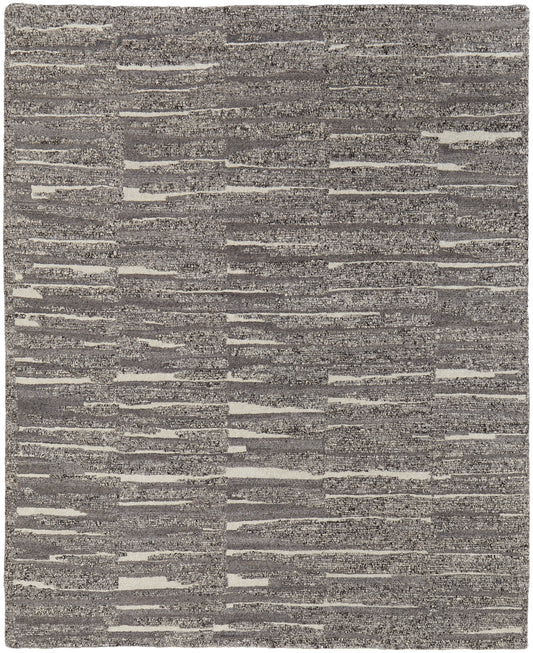 Navaro Modern/Scandinavian Gray/Taupe/Ivory Accent Rug