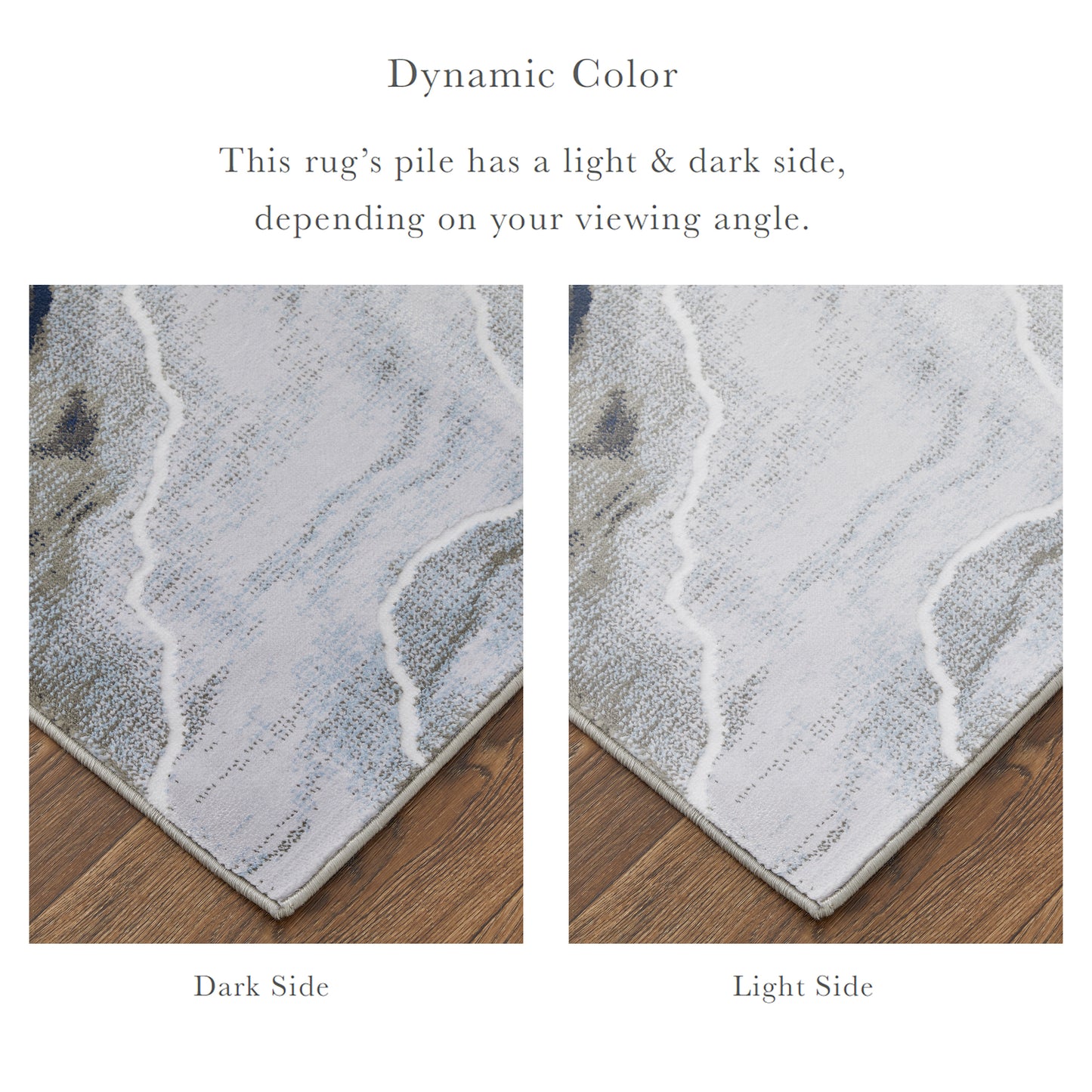 Gaspar Modern/Industrial/Casual Abstract/Watercolor Taupe/Gray/Blue - Feizy Rug