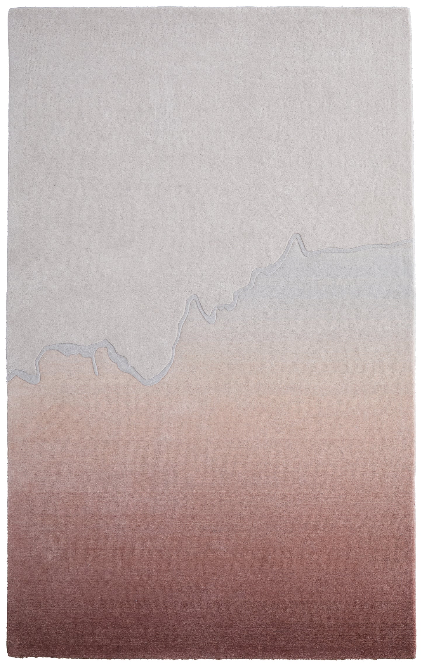 Katya Modern/Casual Pink/Ivory Accent Rug