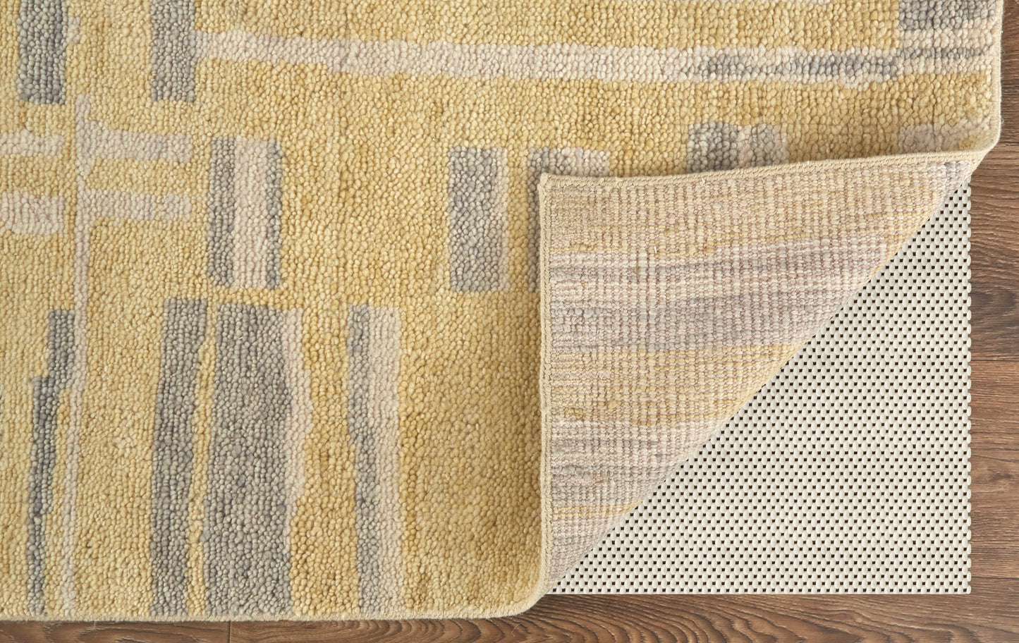 Weatherfield Transitional/Casual Abstract Gold/Gray - Feizy Rug