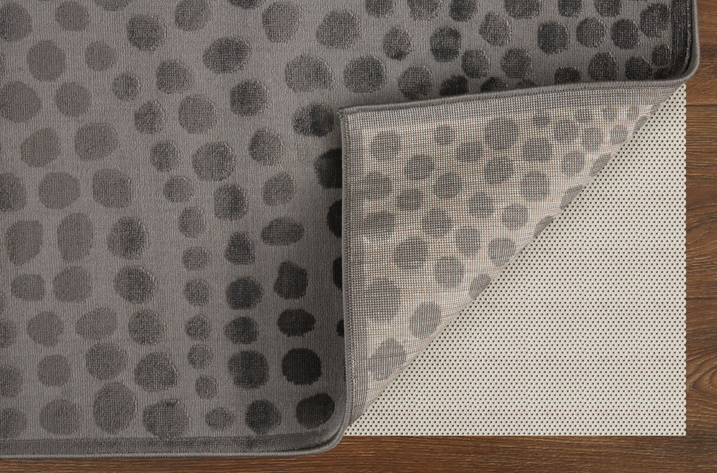 Gaspar Modern/Casual/Industrial Polka Dots/Gradient & Ombre Gray/Silver/Ivory - Feizy Rug