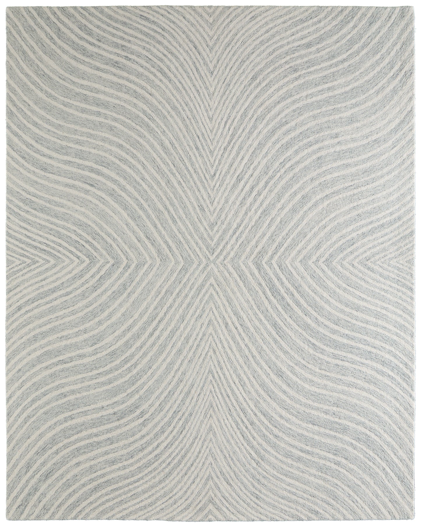Wallace Modern/Casual/Bohemian & Eclectic Abstract/Geometric Gray/Ivory - Feizy Rug