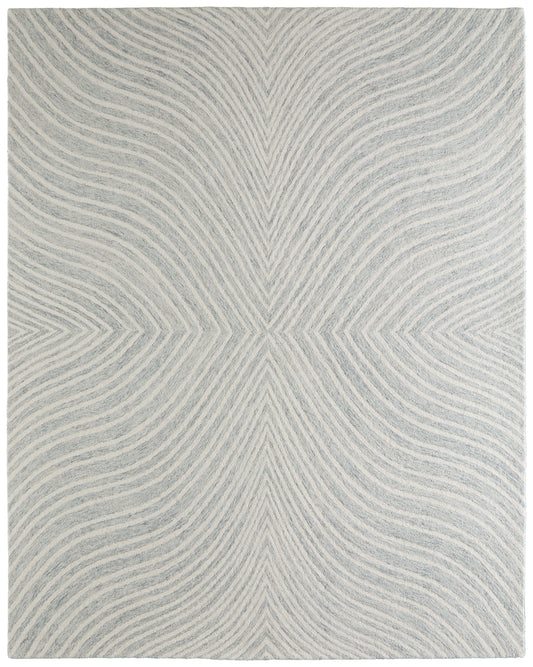 Wallace Modern/Casual/Bohemian & Eclectic Abstract/Geometric Gray/Ivory - Feizy Rug