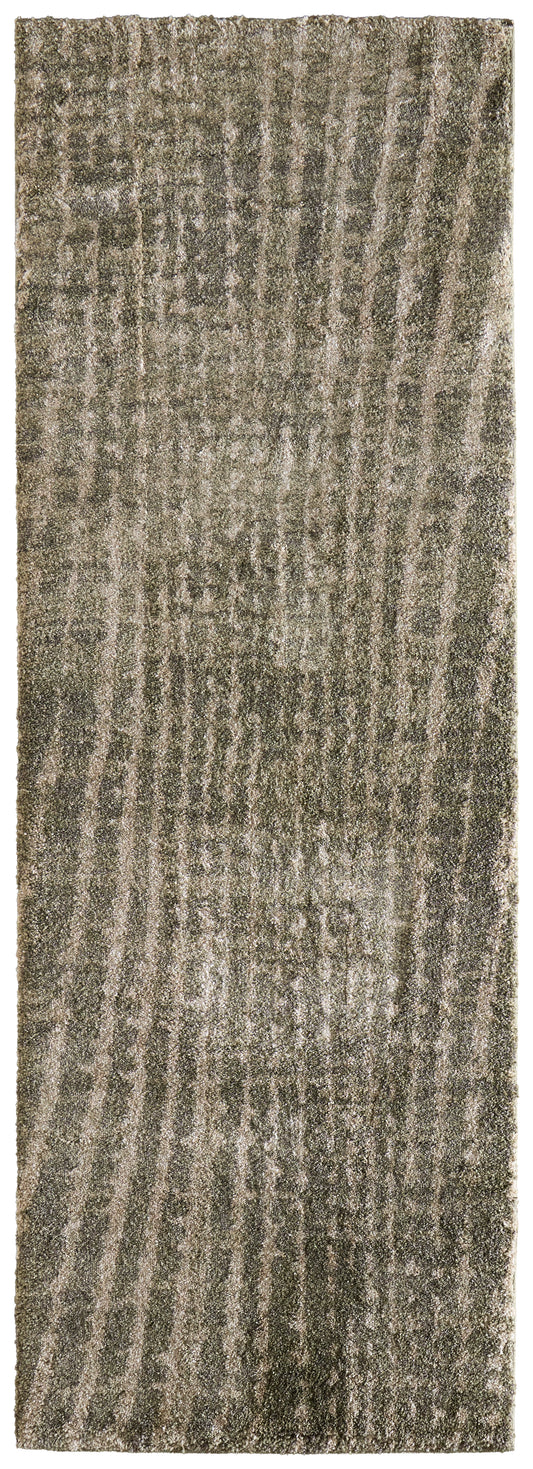 Skyview Modern/Industrial/Bohemian & Eclectic Green/Tan Runner  Feizy Rugs Small Parcel,Feizy Rugs,Skyview,Green/Tan,2'6" x 7'3",Runner,Polypropylene,Modern/Industrial/Bohemian & Eclectic,Turkey