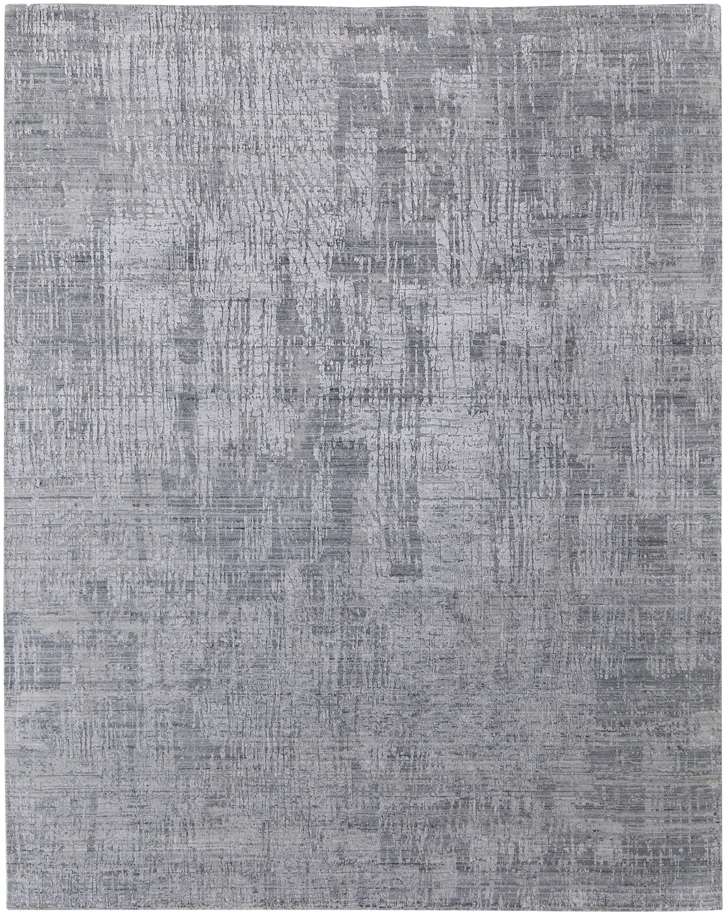 Eastfield Modern/Casual Abstract/Distressed Blue/Silver - Feizy Rug