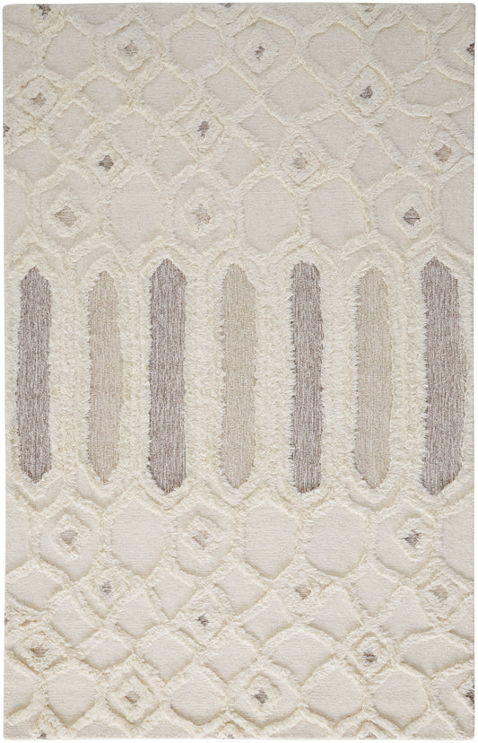 Anica Transitional/Casual/Farmhouse Ivory/Taupe/Tan Area Rug