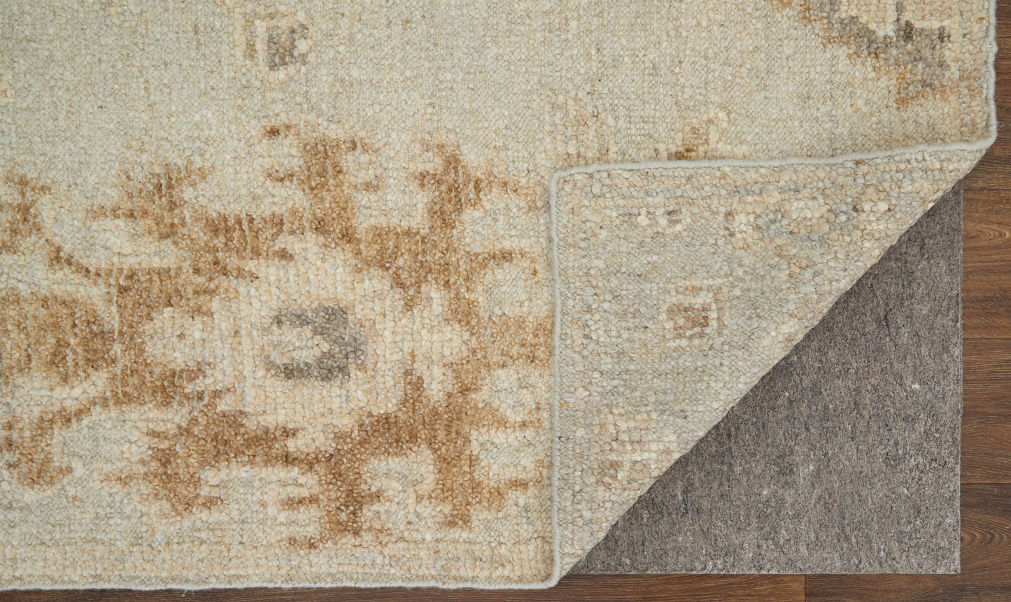 Grafton Transitional/Craftsman/Bohemian & Eclectic Floral & Botanical Tan/Ivory/Orange - Feizy Rug