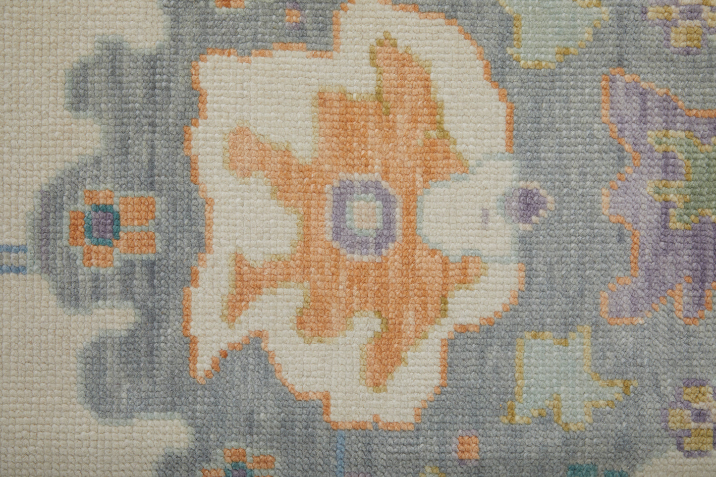 Karina Transitional/Bohemian & Eclectic/Craftsman Floral & Botanical/Bordered/Medallion Ivory/Orange/Blue - Feizy Rug