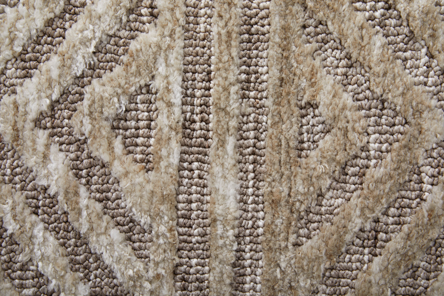 Colton Modern/Luxury & Glam/Mid-Century Modern Tan/Ivory/Brown Accent Rug