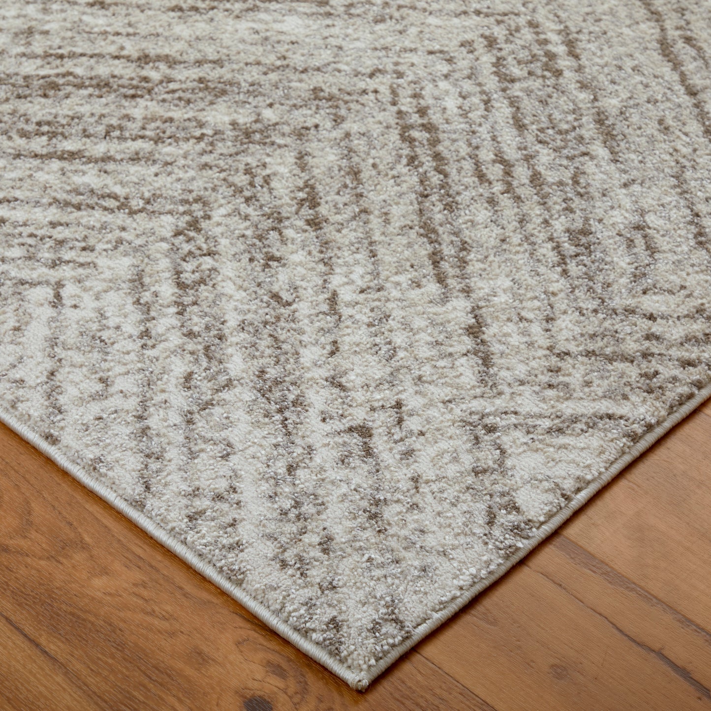 Vancouver Modern/Casual/Scandinavian Ivory/Tan/Brown Area Rug