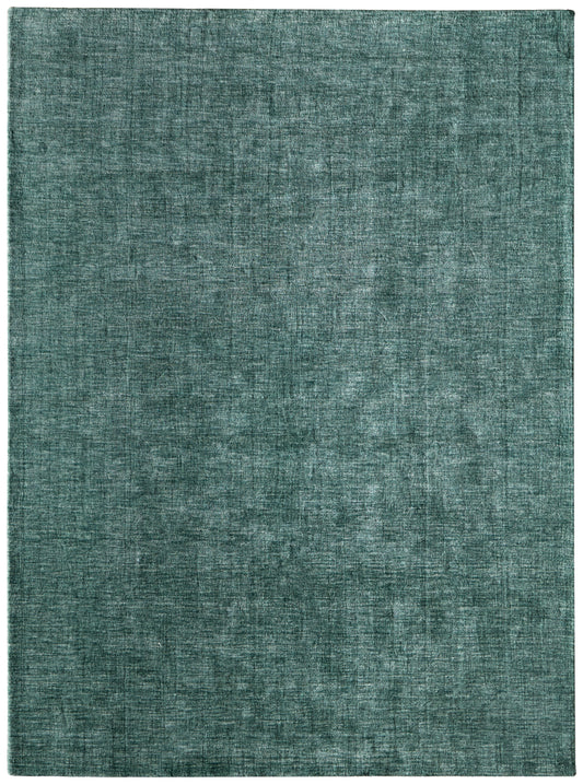 Luna Modern/Casual Green/White Accent Rug