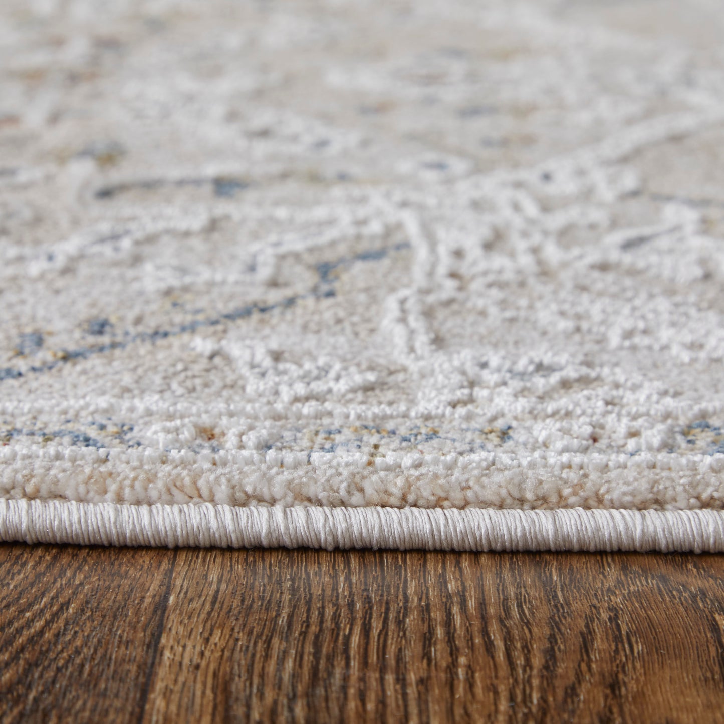 Pasha Transitional/Bohemian & Eclectic/Global Taupe/Ivory/Blue Accent Rug  Feizy Rugs Small Parcel,Feizy Rugs,Pasha,Taupe/Ivory/Blue,2' x 3',Accent Rug,Polyester,Transitional/Bohemian & Eclectic/Global,Turkey