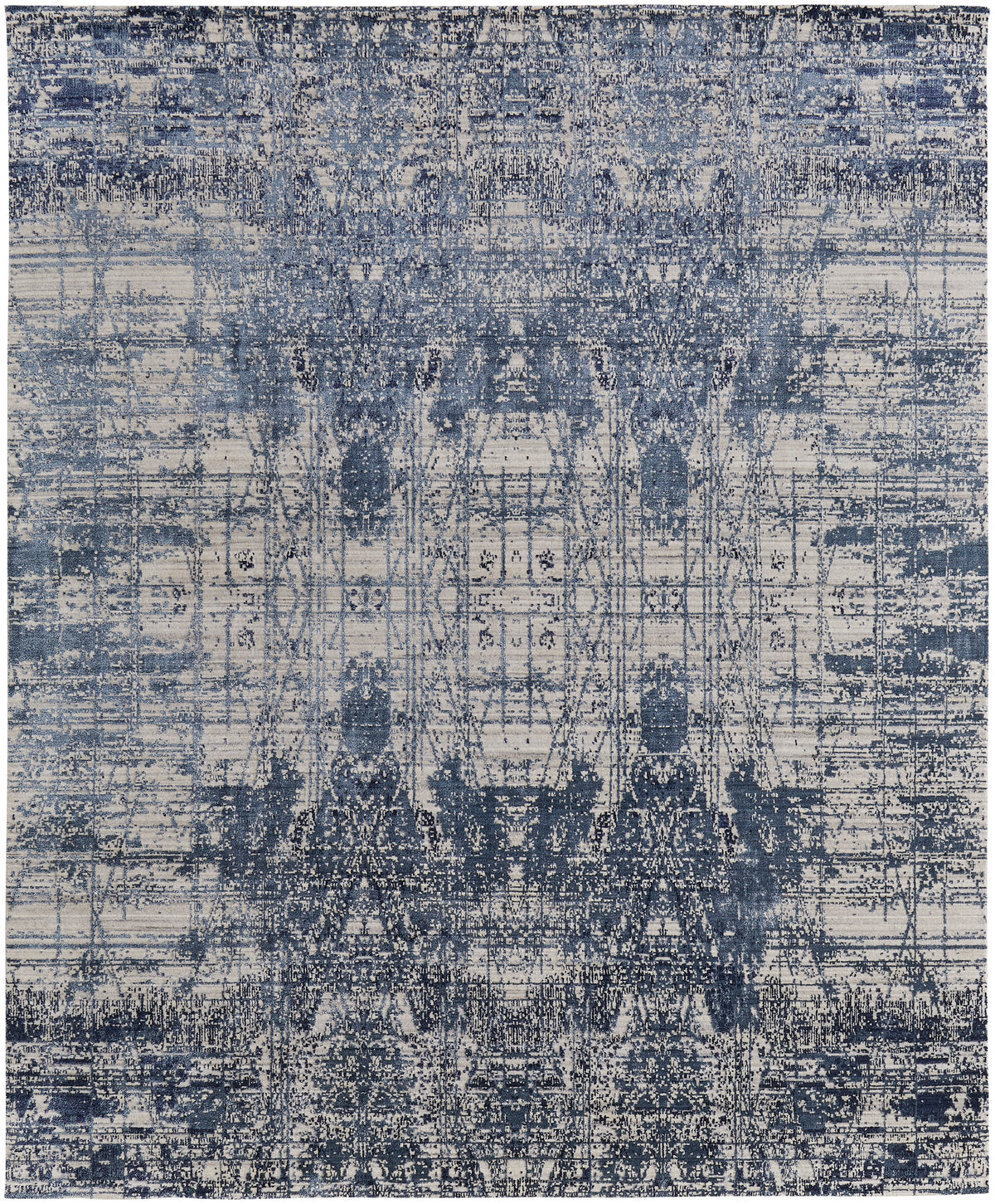 Eastfield Modern/Casual Abstract/Distressed Blue/Ivory 69AE - Feizy Rug