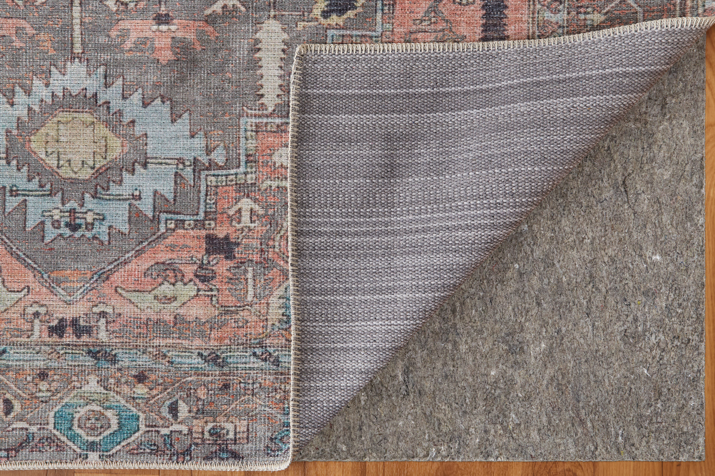 Percy Transitional/Bohemian & Eclectic/Casual Medallion/Distressed/Persian Taupe/Red/Brown - Feizy Rug