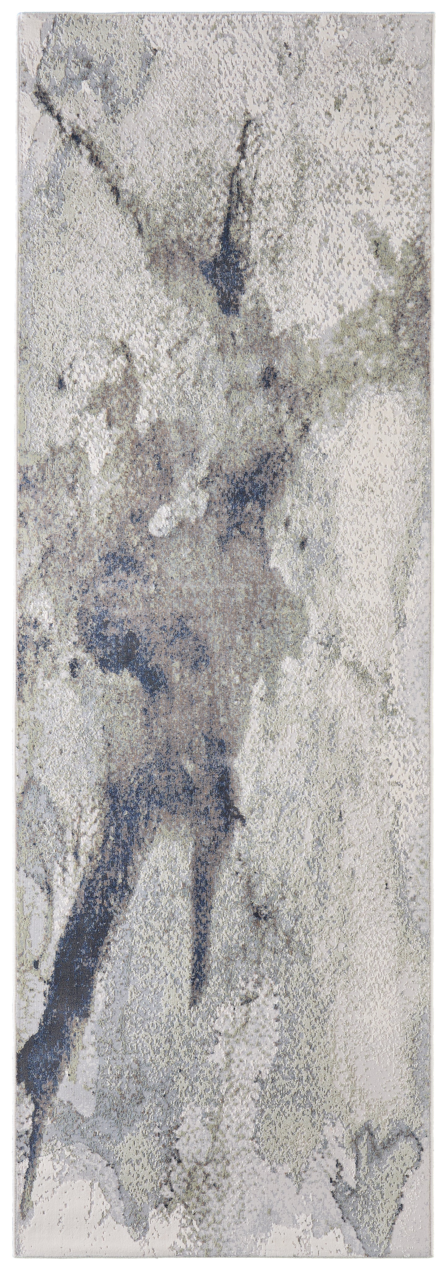 Clio Modern/Industrial/Bohemian & Eclectic Abstract/Watercolor Taupe/Brown/Black - Feizy Rug