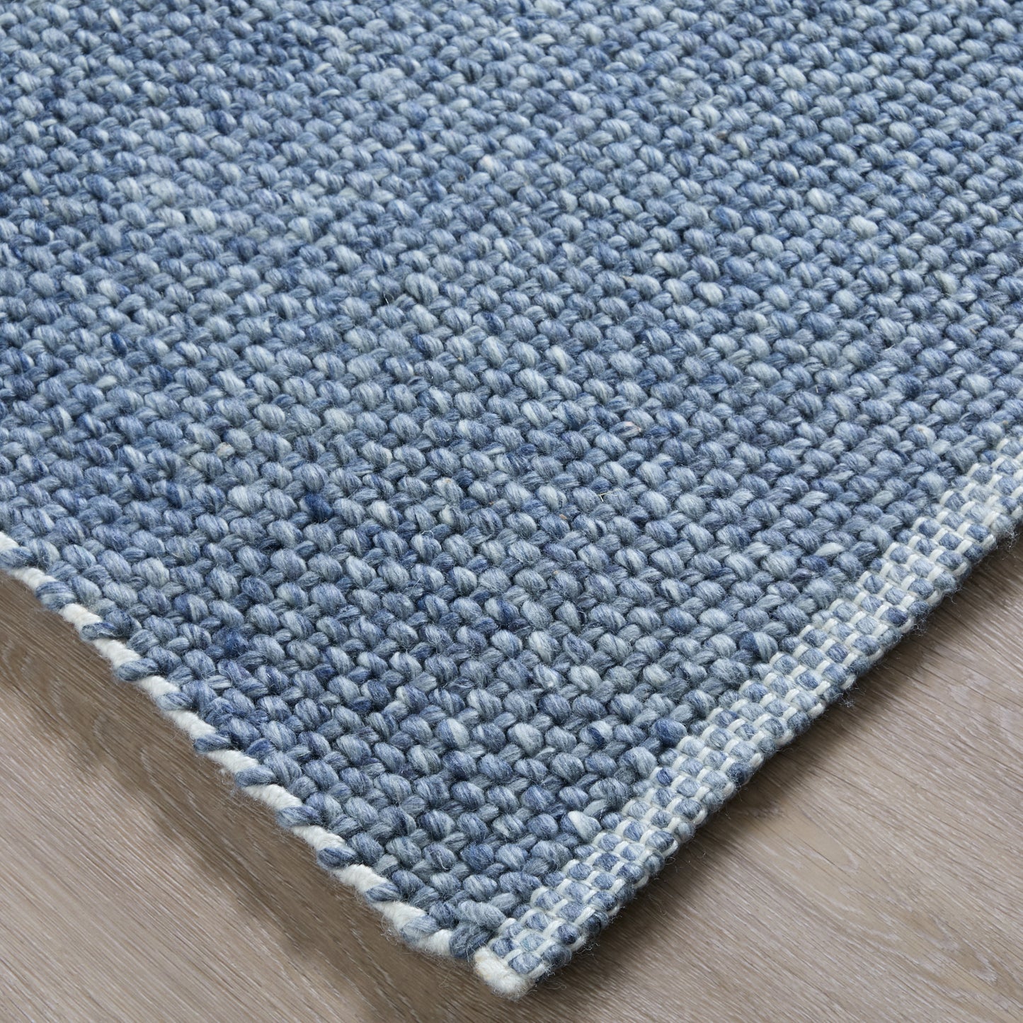 Naples Transitional/Casual/Nautical & Coastal Solid/Stripes Blue - Feizy Rug