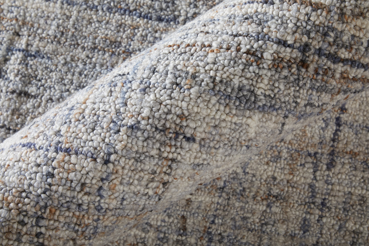 Hoyt Modern/Industrial Distressed/Geometric Gray/Taupe - Feizy Rug