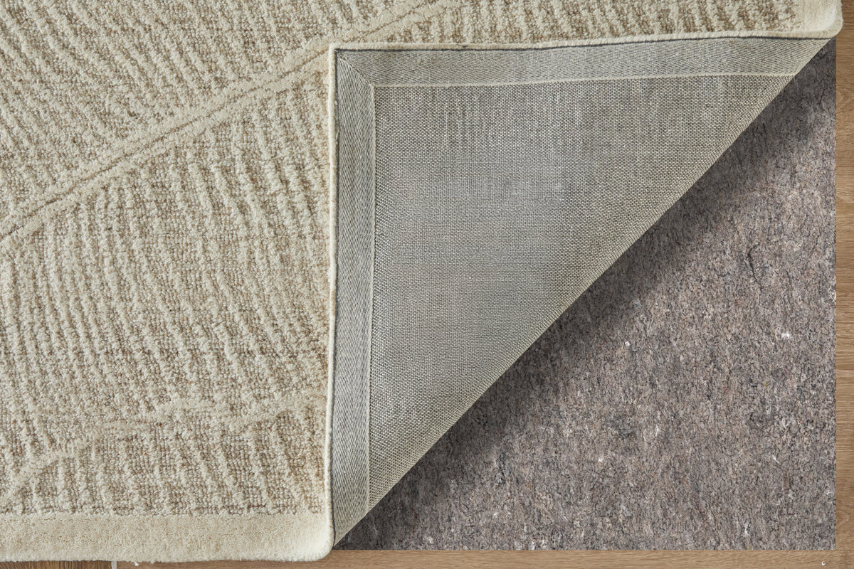 Winston Modern/Nautical & Coastal Floral & Botanical/Bordered/Abstract Ivory - Feizy Rug