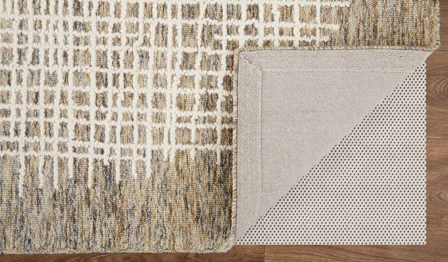 Maddox Transitional/Casual Abstract Tan/Ivory - Feizy Rug