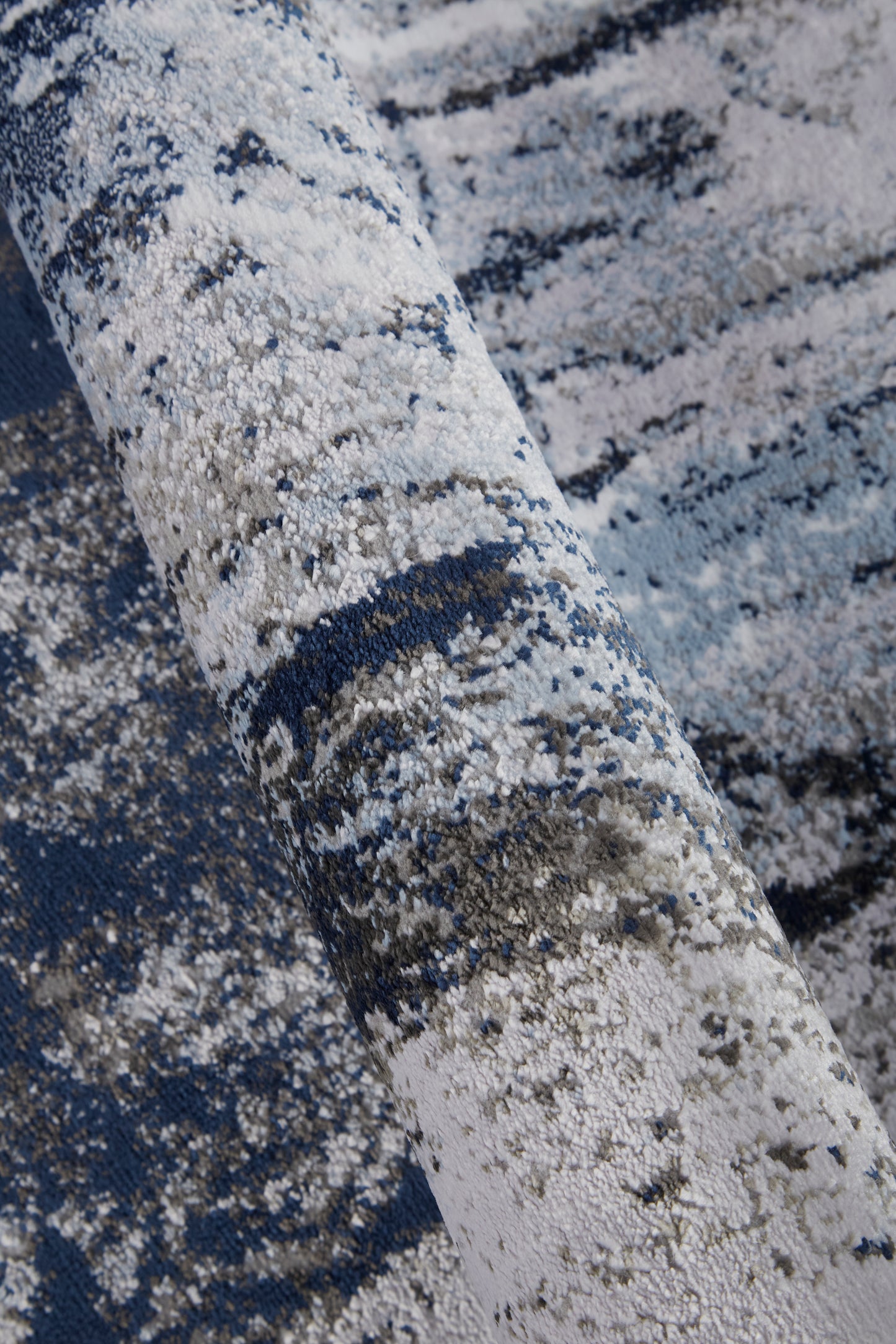 Gaspar Modern/Industrial/Luxury & Glam Abstract/Gradient & Ombre Blue/Gray/White - Feizy Rug
