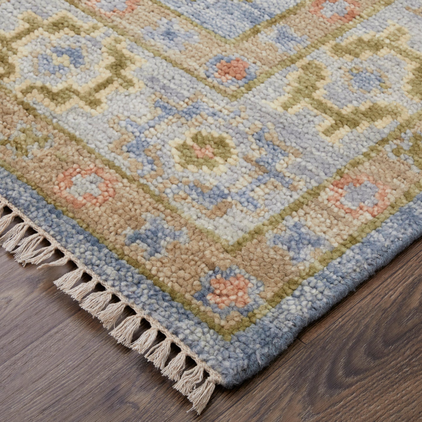 Fillmore Transitional/Bohemian & Eclectic/Craftsman Blue/Green/Yellow Accent Rug