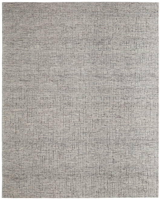 Belfort Transitional/Casual/Scandinavian Solid/Geometric/Distressed Ivory/Gray/Taupe - Feizy Rug