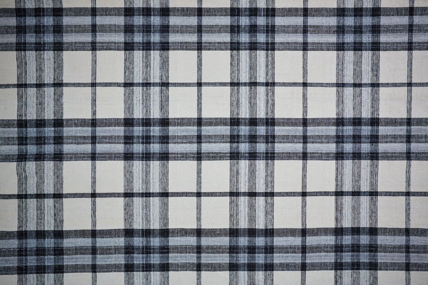 Crosby Transitional/Rustic Plaid Ivory/Blue/Black - Feizy Rug
