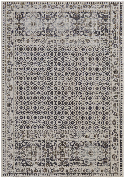 Kano Transitional/Bohemian & Eclectic/Casual Ivory/Taupe/Gray Accent Rug