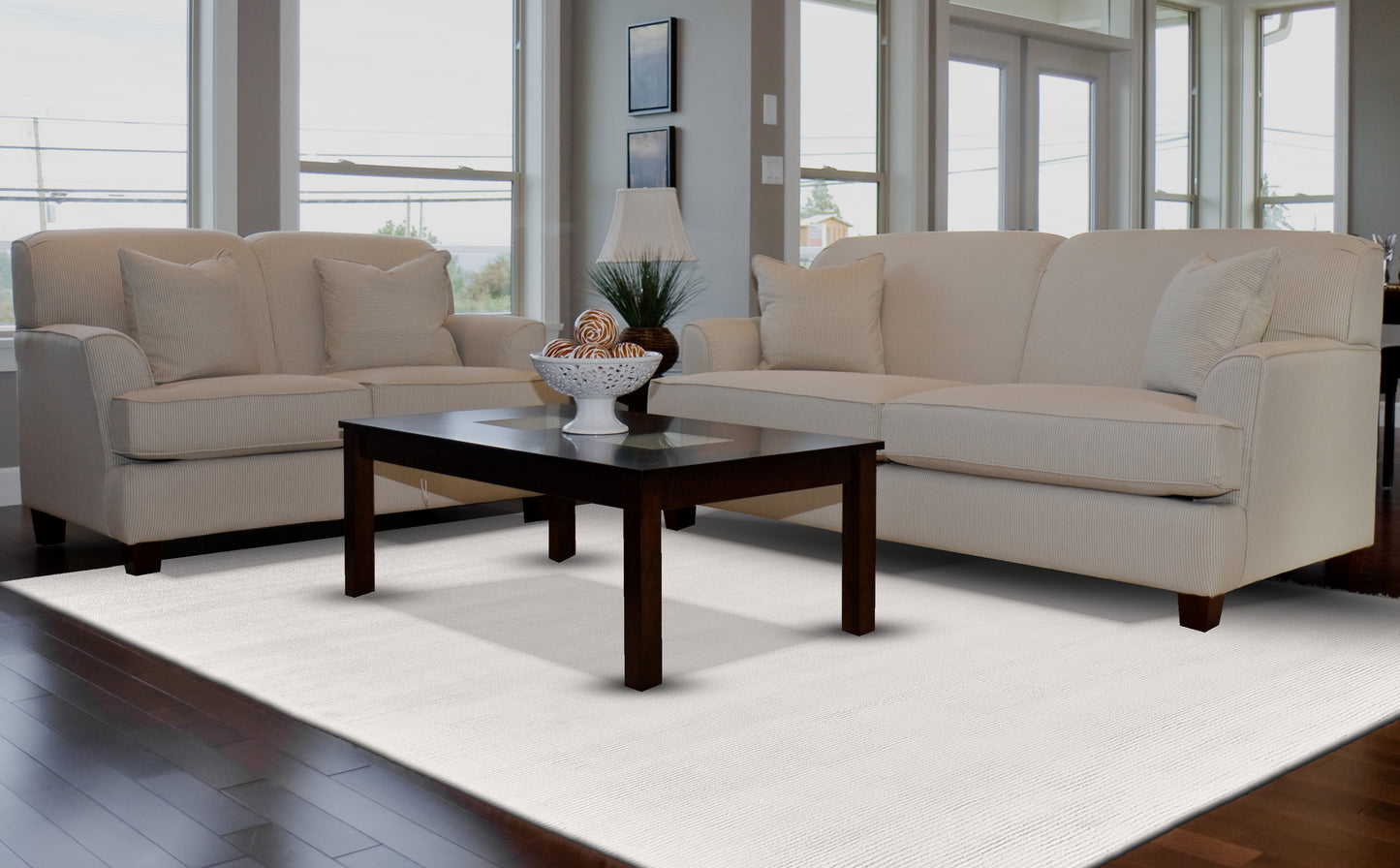 Batisse Modern/Luxury & Glam White Area Rug