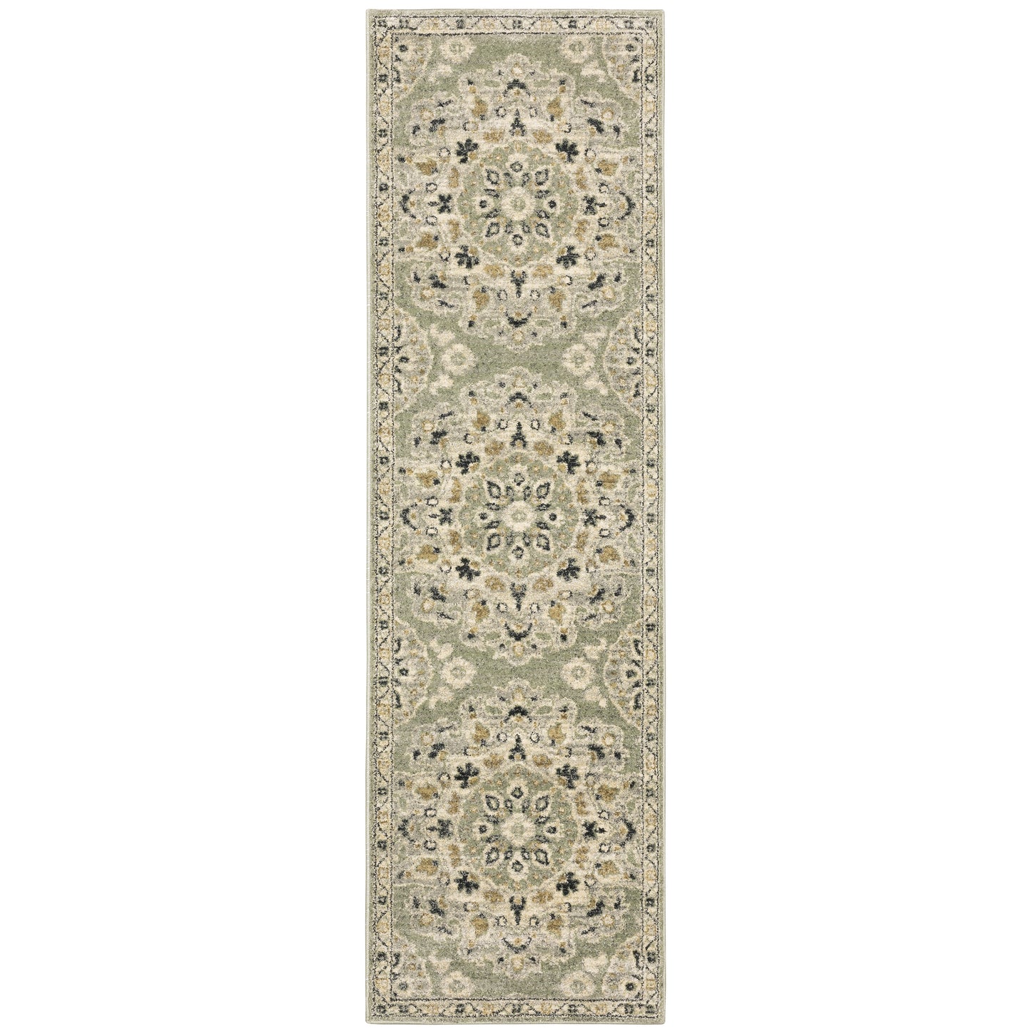 FLORENCE 4334E Green Rug - ORIENTAL WEAVERS