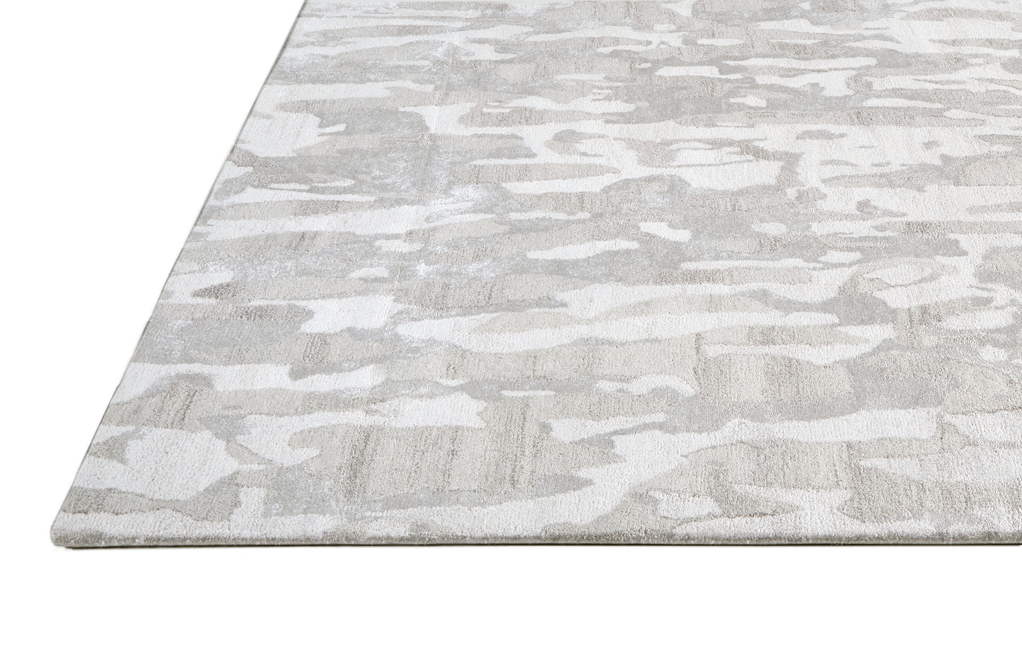 Dryden Transitional/Industrial/Casual Abstract/Watercolor Gray/Taupe/Silver - Feizy Rug