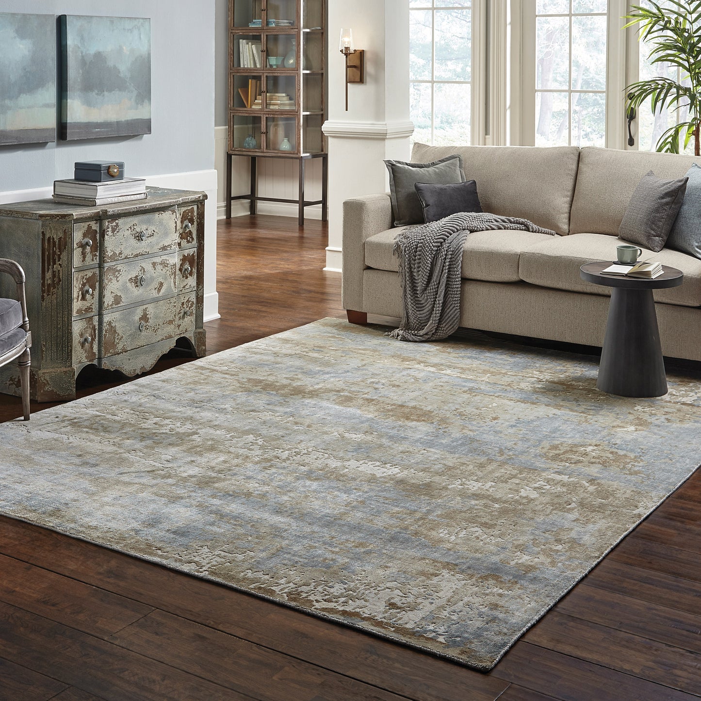 FORMATIONS 70001 Blue Rug - ORIENTAL WEAVERS