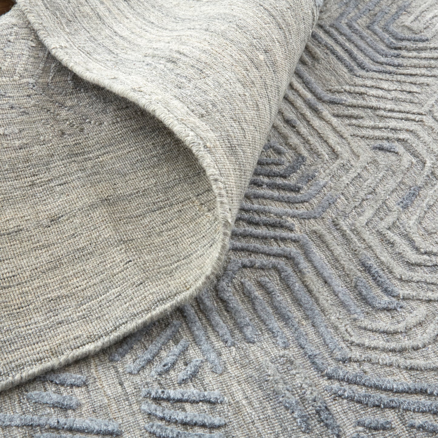 Elias Modern/Casual Abstract/Geometric/Distressed Gray/Blue - Feizy Rug