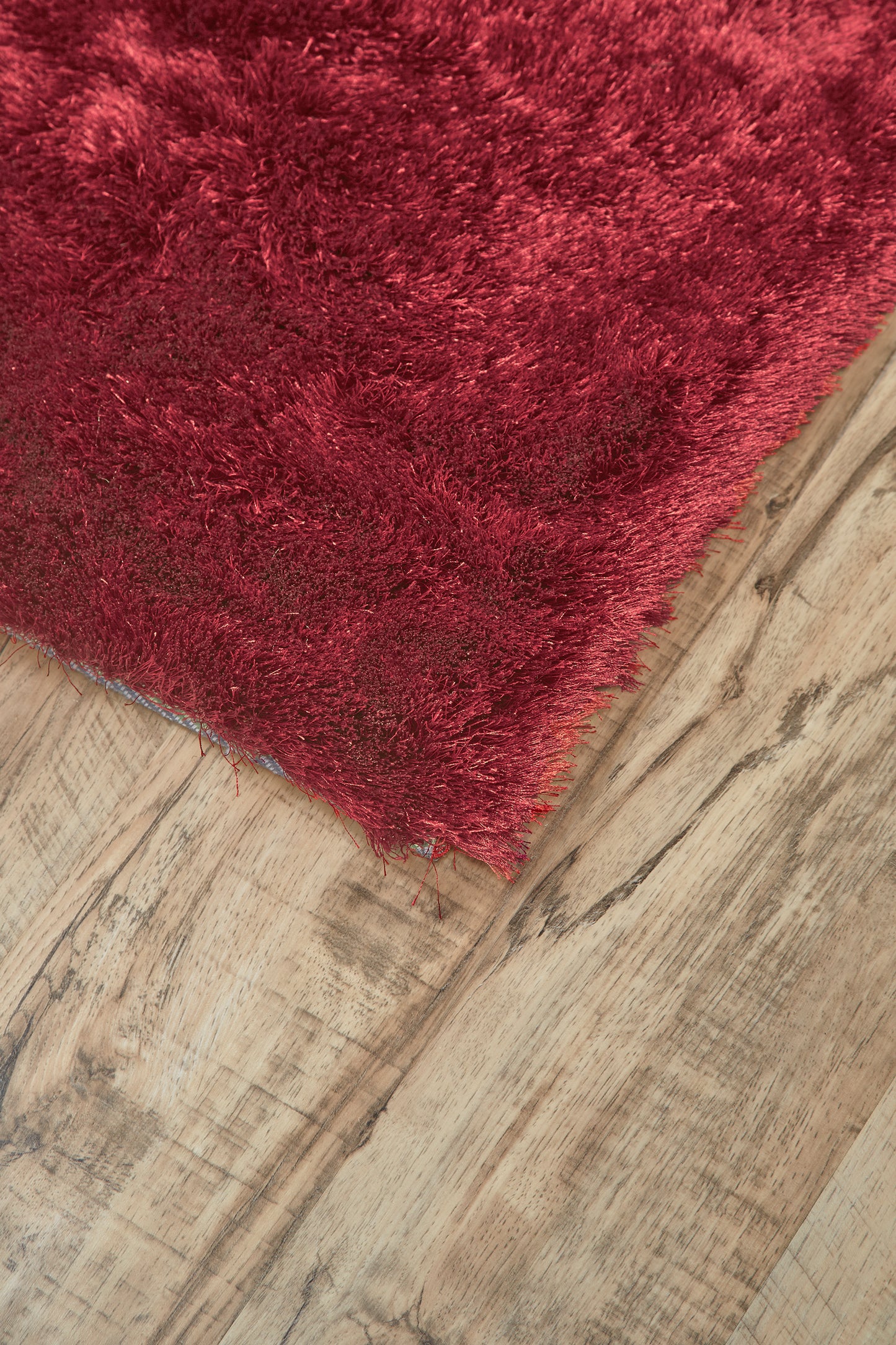Indochine Modern/Luxury & Glam/Casual Solid Red - Feizy Rug
