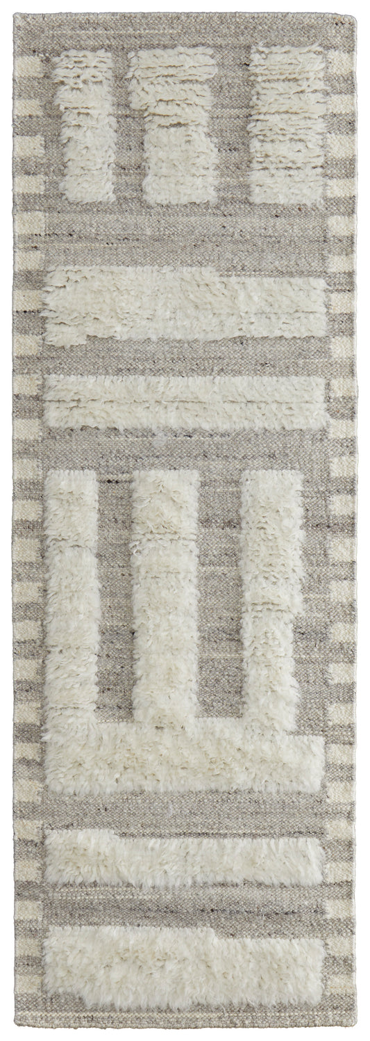 Ashby Transitional/Farmhouse Gray/Ivory Runner