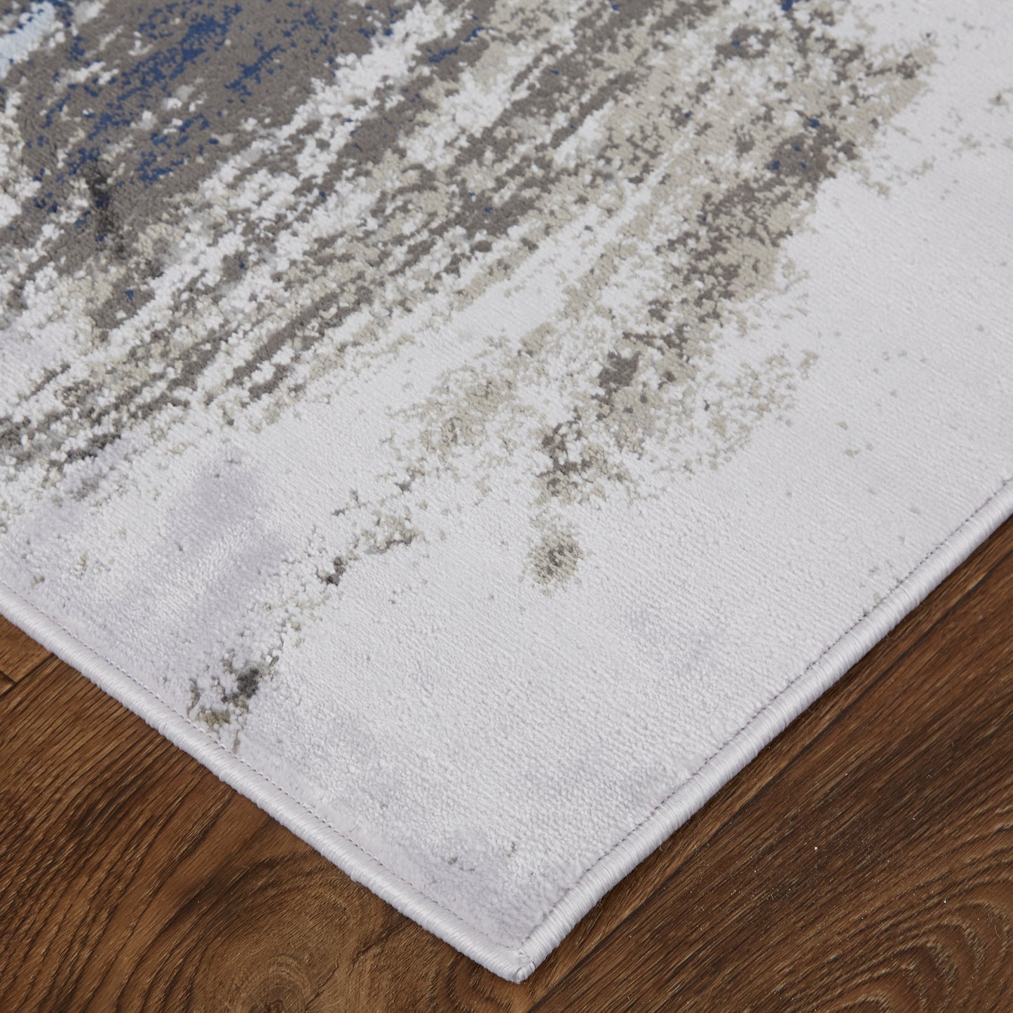 Gaspar Modern/Industrial/Luxury & Glam Abstract/Gradient & Ombre Blue/Gray/White - Feizy Rug
